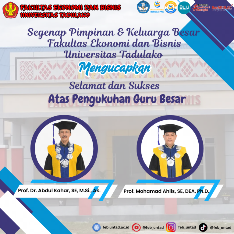 Lagi..Fakultas Ekonomi dan Bisnis Menambah 2 Guru Besar