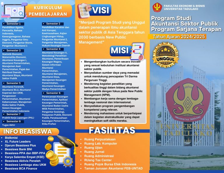 Informasi Pendaftaran Program Studi D4 Akuntansi Sektor Publik
