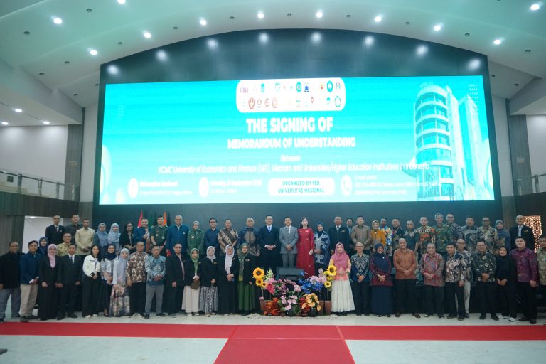 FEB UNTAD menjalin kerja sama Internasional dengan HCMC University of Economics and Finance (UEF), Vietnam, melalui penandatanganan Memorandum of Understanding (MoU).