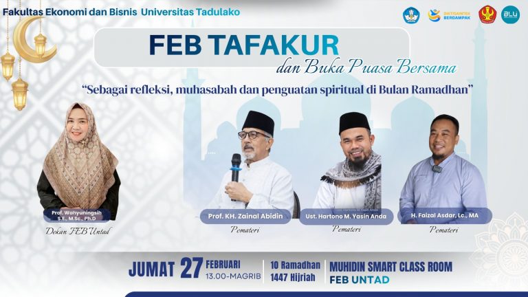FEB Universitas Tadulako Gelar Tafakur dan Buka Puasa Bersama, Perkuat Spiritualitas dan Kebersamaan Sivitas Akademika
