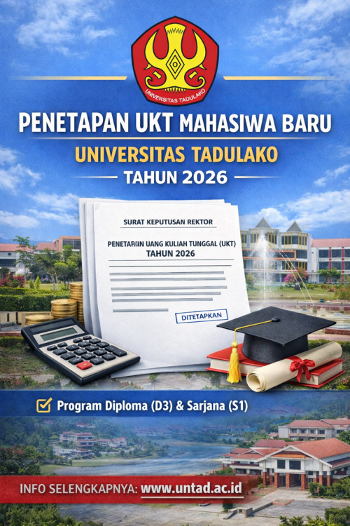 Penetapan UKT 2026 Mahasiswa Baru Universitas Tadulako Program Diploma dan Sarjana