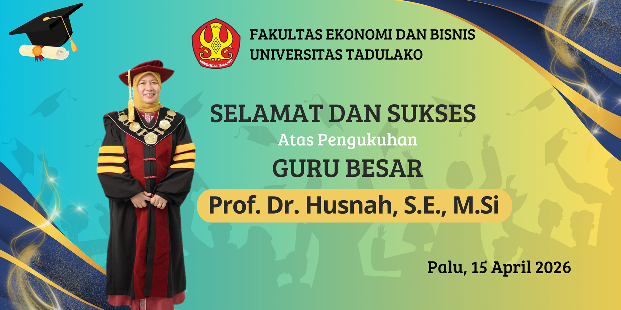 SPanduk Pengukuhan Guru Besar FEB