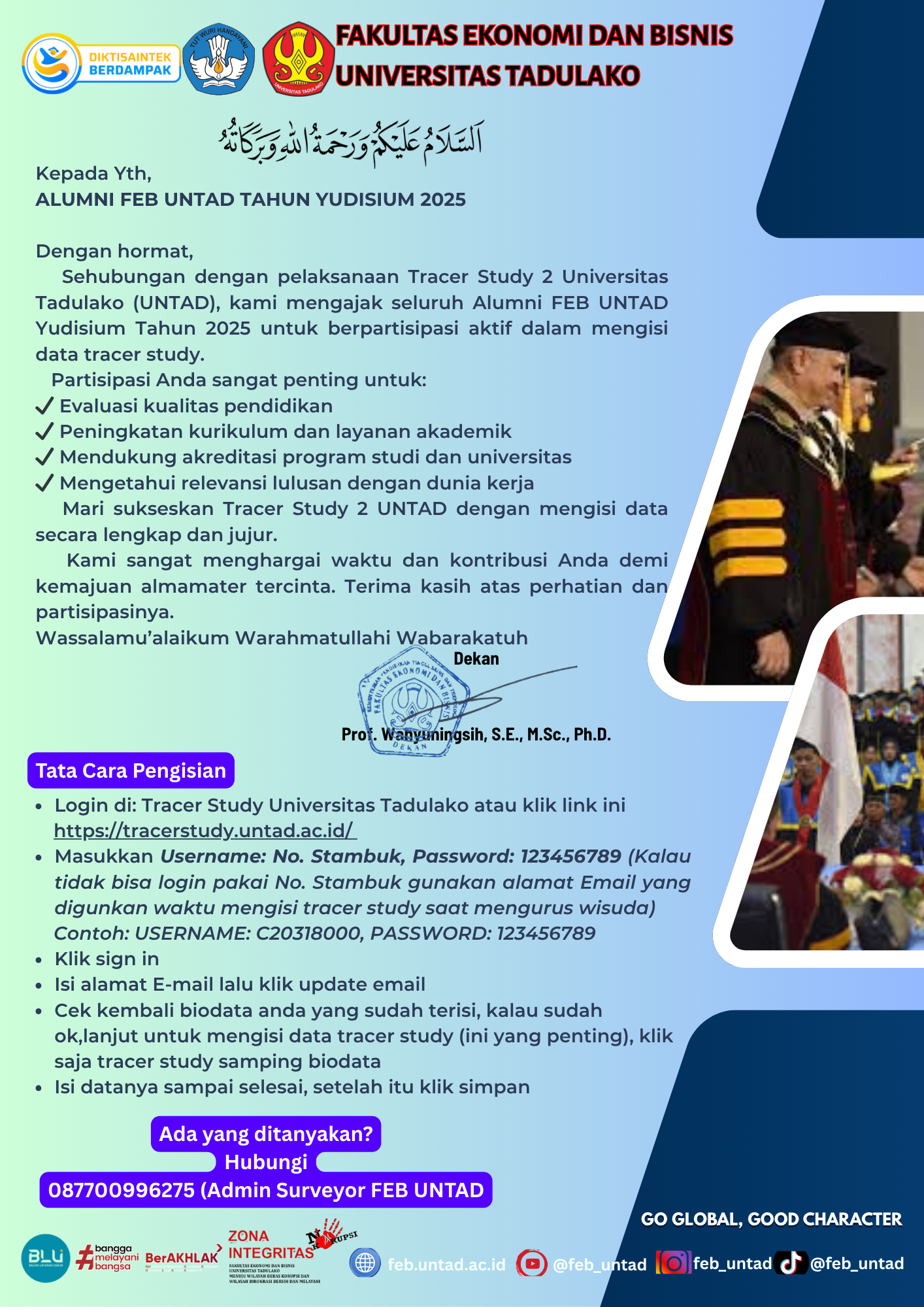 Flyer Pengisian Data Tracer Study
